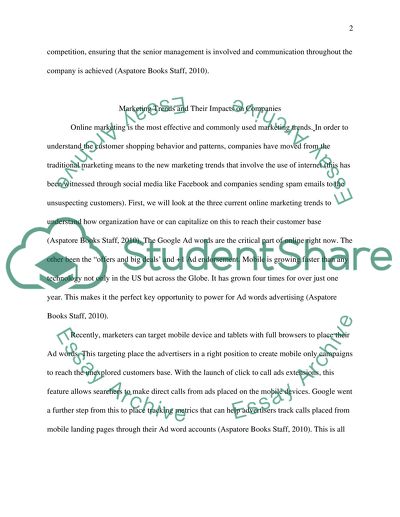 Capitalizing on Marketing Trends