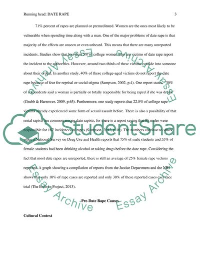 Date Rape Culture: The Need to End Victim Mutedness