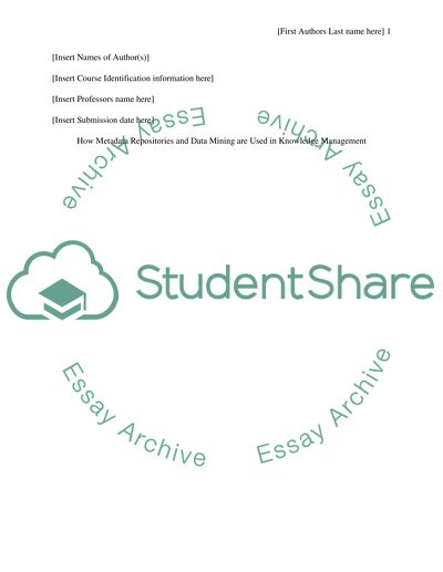 Knowledge Management business and economy