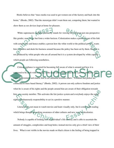 Bell Hooks as an Academic Person