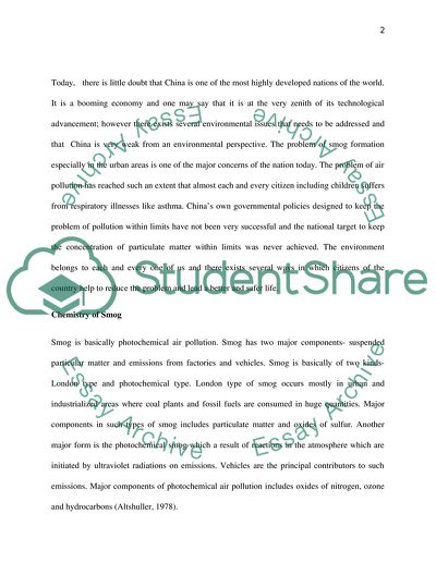 People Have to Solve the Smog Problem