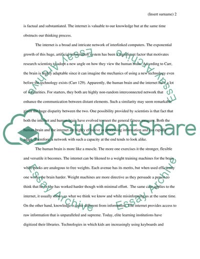 The Value of the Internet to our Knowledge and Thinking