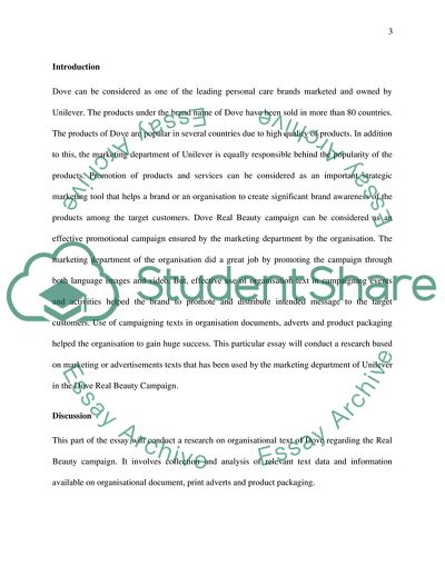 Communication in Dove Real Beauty Campaign