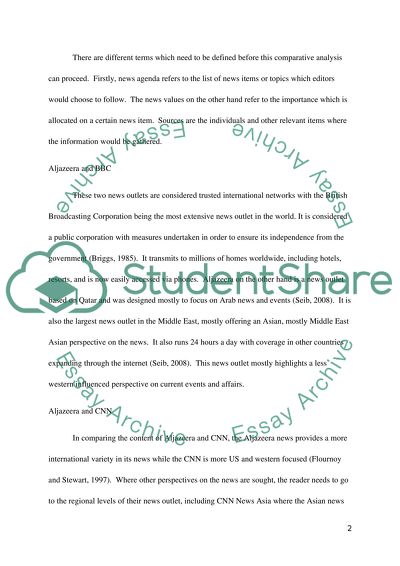 The Role of the International News Outlets in Forming International Opinions