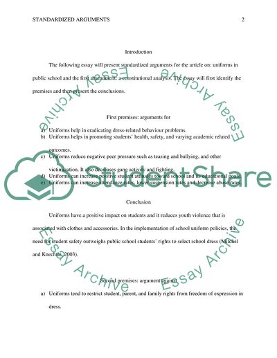 Uniforms in Public Schools and the First Amendment: A Constitutional Analysis