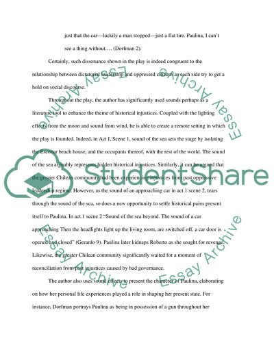 Articulating Sound Effects for Thematic Enhancement in Death and the Maiden