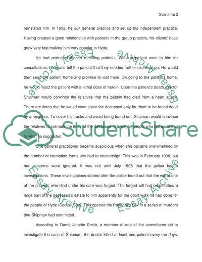 Harold Shipman the Doctor Who Turned a Serial Killer