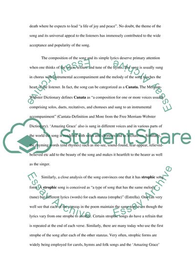 Analyze a Religious Song