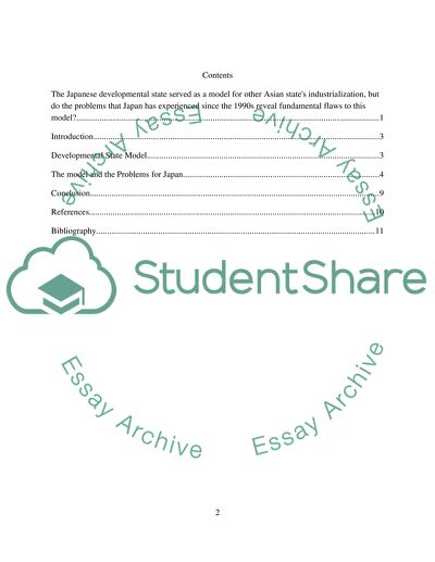 The Japanese Developmental State