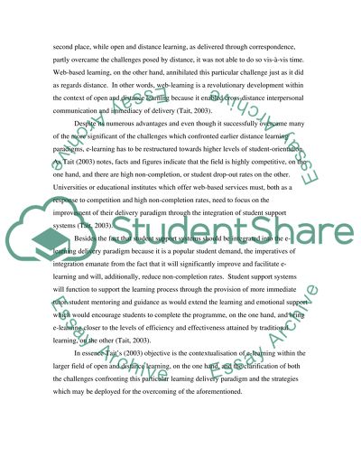 Web-Based Learning and Delivery Paradigm From an E-Learners Perspective