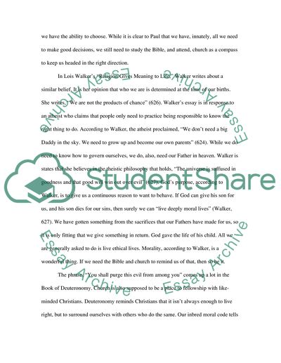 The Biggest Reason for Trying to Follow Gods Word While on Earth