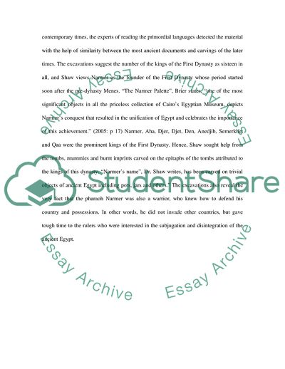 The History of Egypt