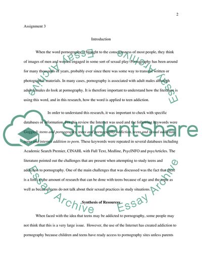 Teenagers and Pornography