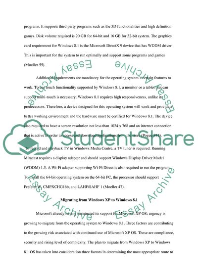 Justification for New Hardware for Windows 8,1