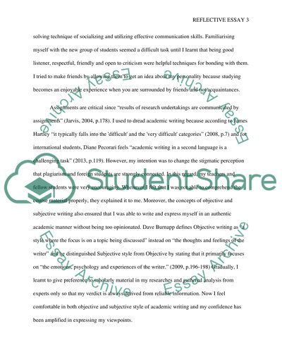 Reflective Learning and Reflective Writing Essay