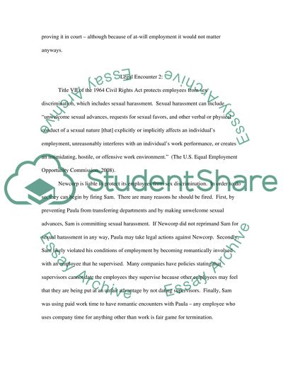 Legal Risk and opportunity in Employment