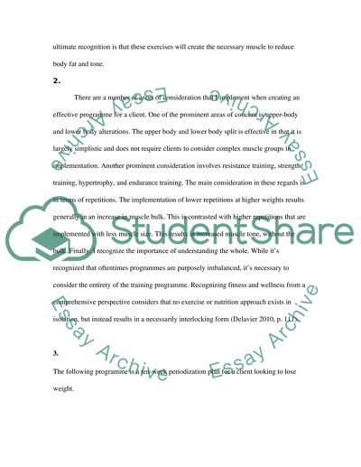 Excercise programs, Personal training, nutrition,