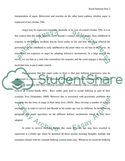 Personality of Dave Buznik Portrayed in the Comedy Movie Anger Management by Adam Sandler