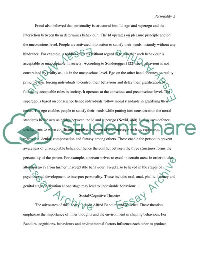 The Theories of Personality