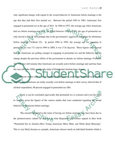 Premarital Sex: Is It Common in America