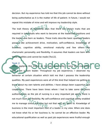 Leadership and management Style