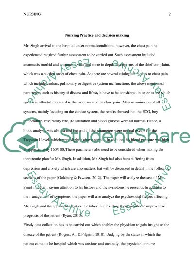 Nursing Practice and Decision Making