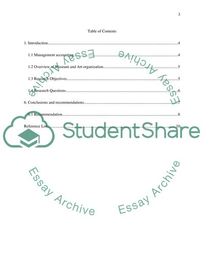 Management Accounting and Finance in U.K. Museums and Music Organisations