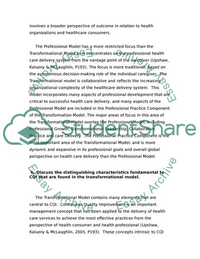 Quality in Health Care Administration