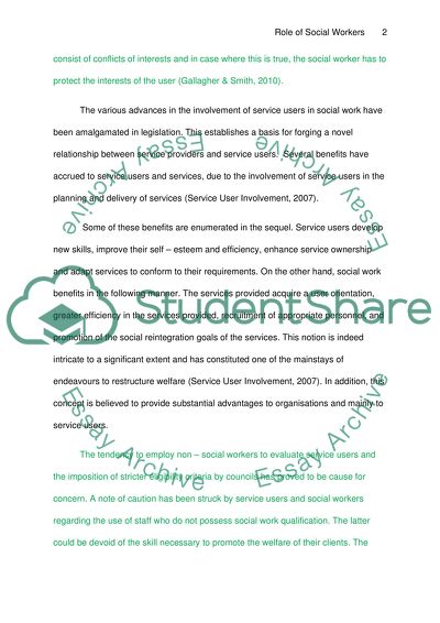 Role of Social Workers in the UK