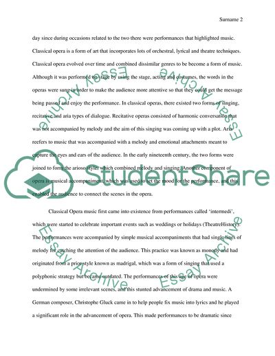 Classical Opera vs Popular Music