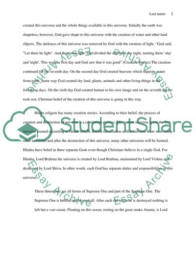 Creation Myths of Religion