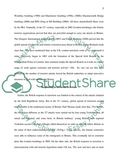 Responding to Terrorism in Britain