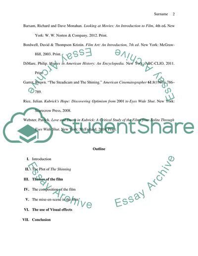 Analysis of Stanley Kubricks 1980 Film: The Shining