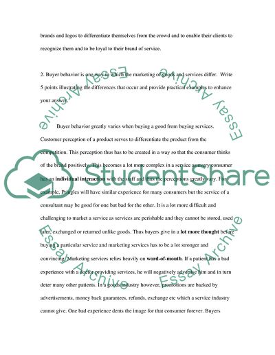 Marketing - Branding of Services and Goods