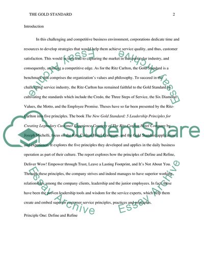Hospitality leadership reflection assignment