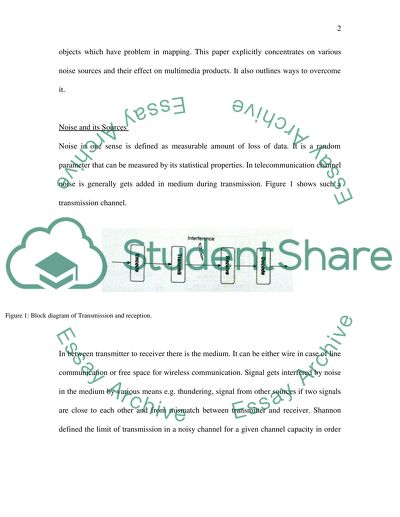 Noise in Multimedia System