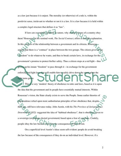 Critically Evaluate the Positivist Claims For Validity of Legal Rules