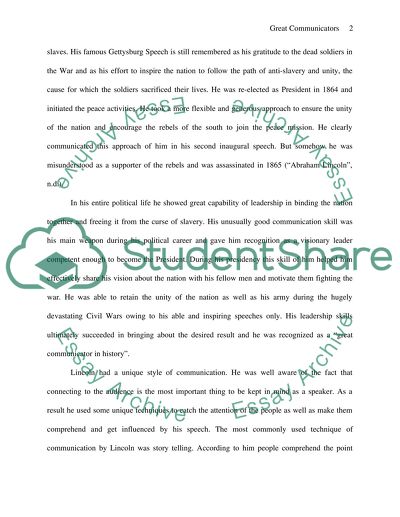 Great Communicators in History