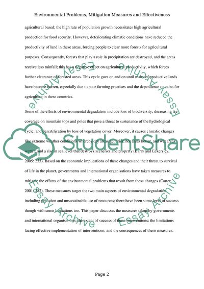 The Primary Forms of Environmental Degradation
