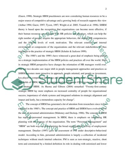 Strategic-Human Resources Management