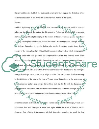 Comparison of the States of Germany and France