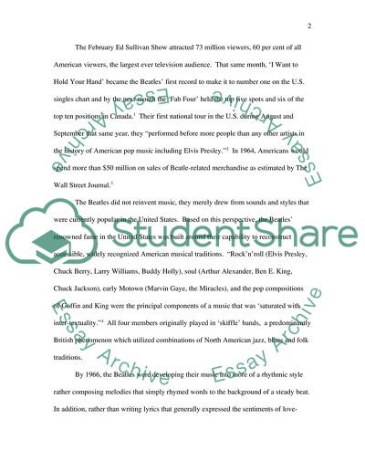 The Eternal Beatles (How did the group develop over the span of their career)