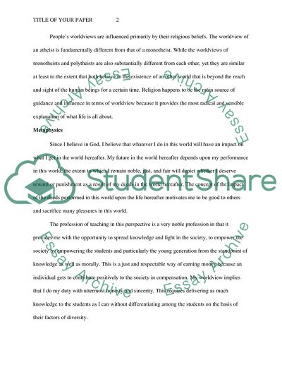 Personal Philosophy of Education