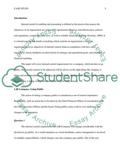 List of internal controls accounting picture