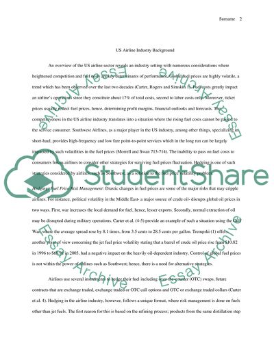Southwest Airlines Fuel Hedge Program: Why Southwest Hedged Fuel