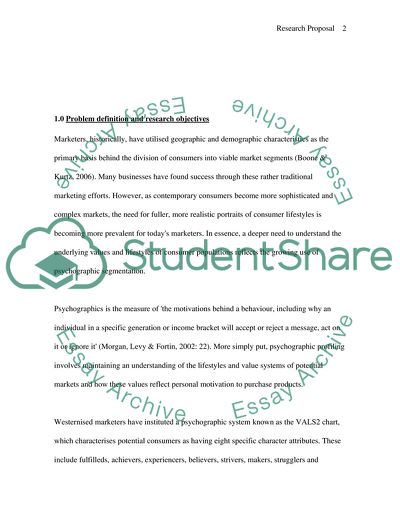 Psychographic Segmentation of Potential Customers