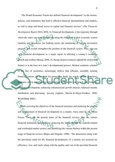 Three Main Dimensions of Financial Institutions