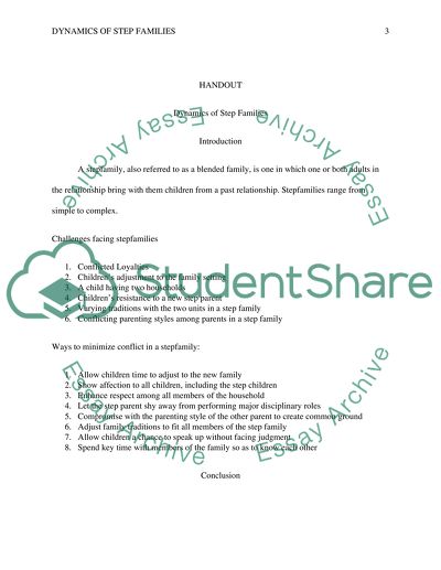 Dynamics of Stepfamilies