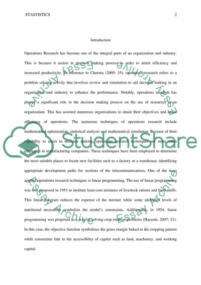 Operational Research