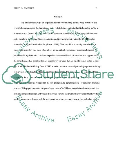 The Rationale for an Interest in the Study of ADHD